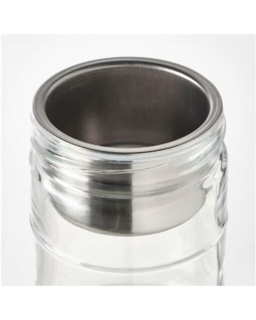 IKEA DAGKLAR Jar With Insert Clear Glass Stainless Steel 0.4 l - Image 5