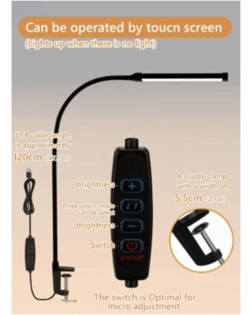 LED Desk lamp with Clamp - Image 2
