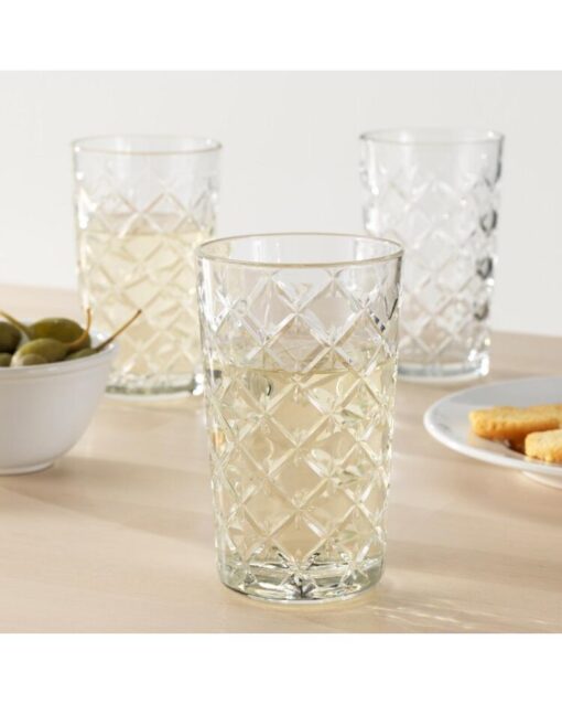 IKEA FLIMRA Glass Clear Glass patterned 42 cl - Image 4