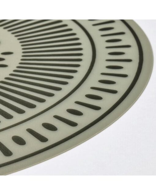 IKEA TUVIRIS Place Mat Grey-Green And Patterned Plastic 37cm - Image 2