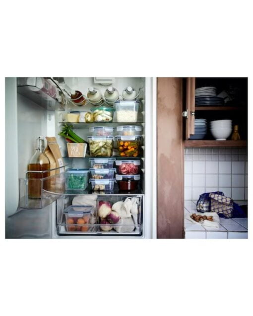 IKEA 365+ Food Container Square Plastic 750 ml Pack of 3 - Image 4