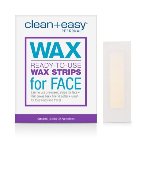 CLEAN N EASY Ready-to-Use Wax Strips for Face 12pcs