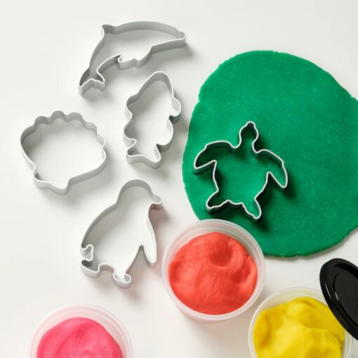 IKEA BLÅVINGAD Modelling Dough Cutters Set of 5 Aluminium - Image 3