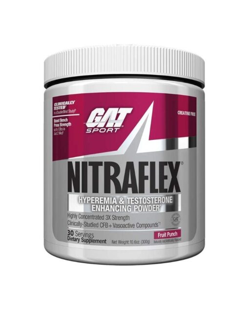 GAT Sport Nitraflex Pre Workout 30 servings Blue Raspberry