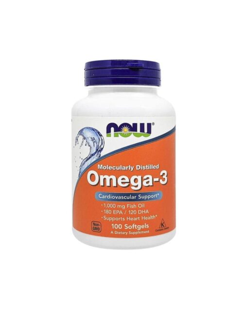 NOW Foods Omega-3 Vitamins 100 Softgels
