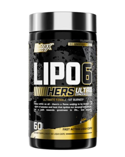 NUTREX Lipo-6 Hers Ultra Concentrate Fat Burner 60 Black caps