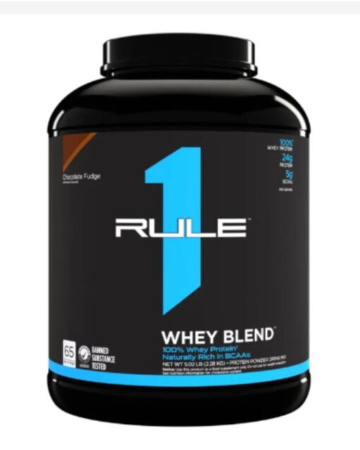 RULE 1 R1 Whey Blend Whey Protein 68 Servings  Chocolate