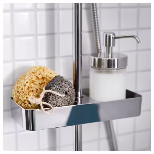 IKEA BROGRUND Shower Shelf Chrome-Plated 25x4 Cm - Image 2