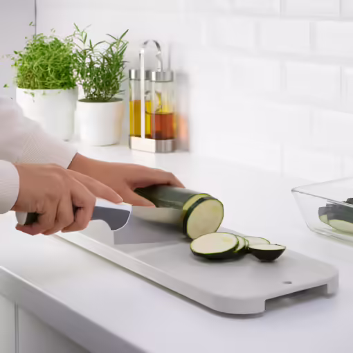 IKEA LILLHAVET Chopping Board Light Grey 48x17 Cm - Image 2