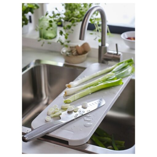 IKEA LILLHAVET Chopping Board Light Grey 48x17 Cm - Image 4