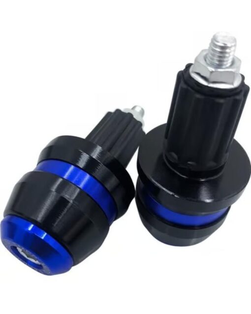 Pack Of 2 Pcs Aluminum Universal Handlebar Gutli Hand Grip Bar End Plug Cap Slider For Motorcycle Gold