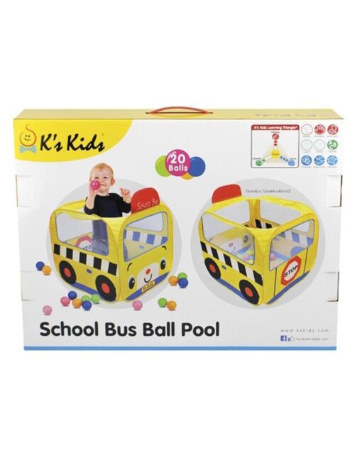 K'S KIDS School Bus Ball Pool - Image 2