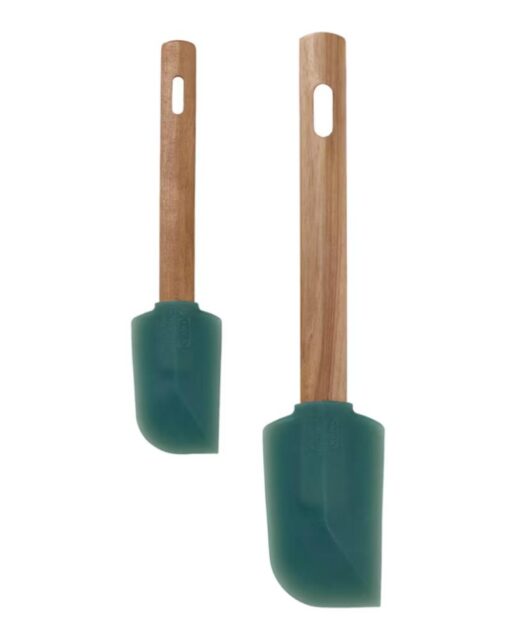 IKEA BÄCKRÖDING Spatula Set Of 2 Wood/Dark Green