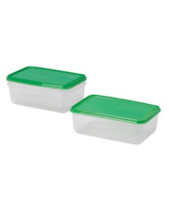IKEA PRUTA Food Container Transparent/Green 1.9L