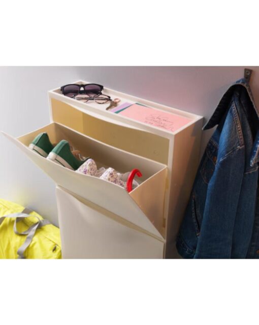IKEA TRONES Shoe Cabinet/Storage White 52x18x39cm - Image 2
