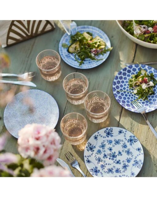 IKEA ENTUSIASM Side Plate Patterned/Blue 18 cm - Image 4