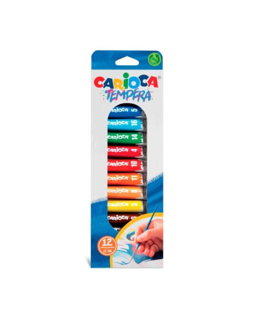 CARIOCA Tempera Set Of 12 X 12Ml Tubes