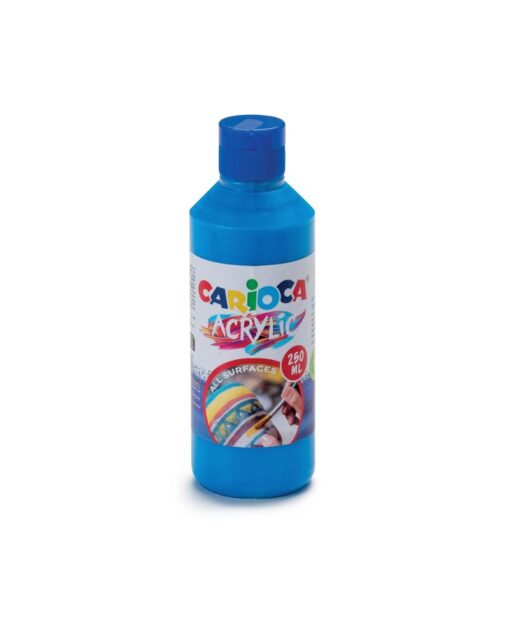 CARIOCA Acrylic Paint 250Ml Primary Blue