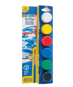 CARIOCA Tempera Pots 25Ml Box Of 6 Pcs
