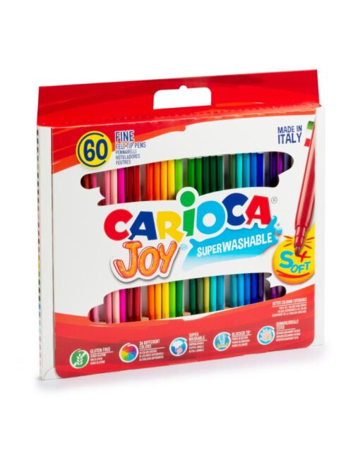 CARIOCA Joy Superwashable Box Of 60 Felt Tip Pens