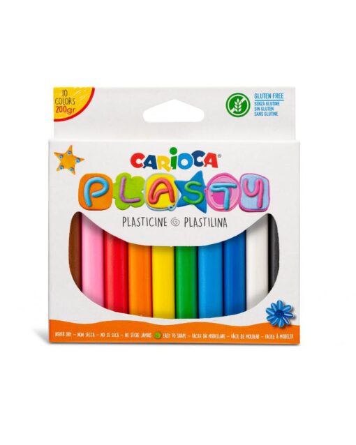 CARIOCA Plasty Plasticine 10 Colors - 200G