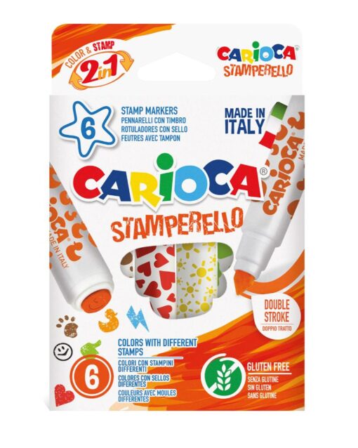 CARIOCA Stamperello Box Of 6Pcs