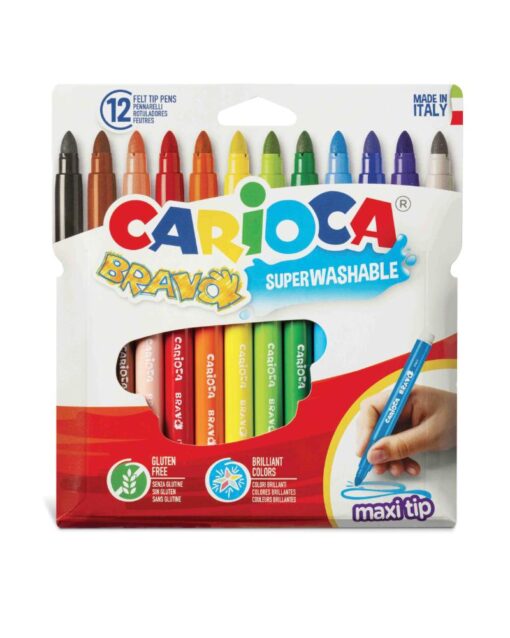 CARIOCA Bravo Superwashable Maxi Tip Set Of 12