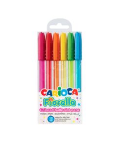 CARIOCA Fluo Colors Ballpoint Pens Pack Of 6
