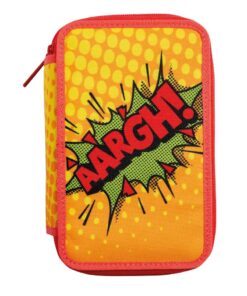 CARIOCA Filled Pencil Case 3 Zipper "Aargh"