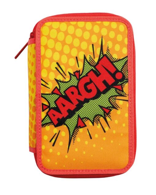 CARIOCA Filled Pencil Case 3 Zipper "Aargh"