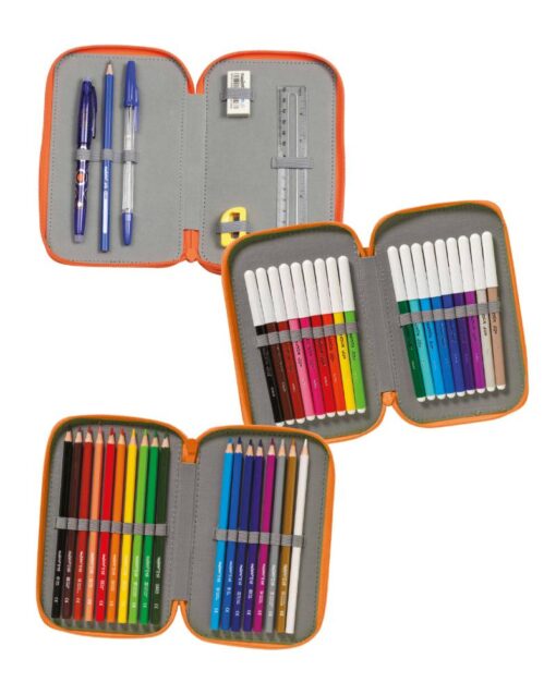 CARIOCA Filled Pencil Case 3 Zipper "Waw" - Image 2