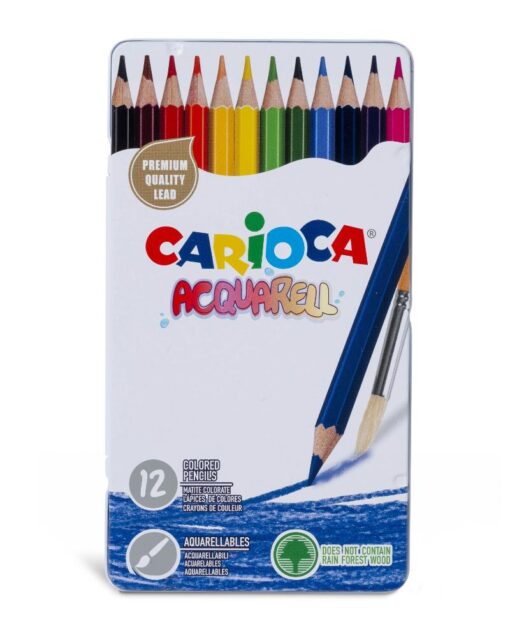 CARIOCA Acquarell Coloring Pencils Set Of 12 ( 428