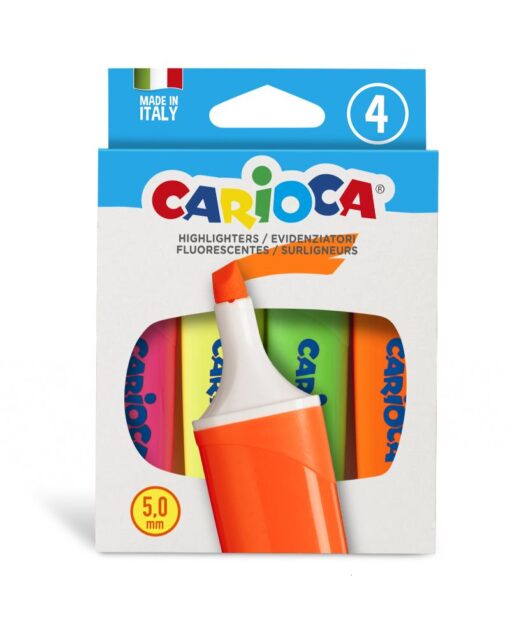 CARIOCA Highlighters Set Of 4 Colors