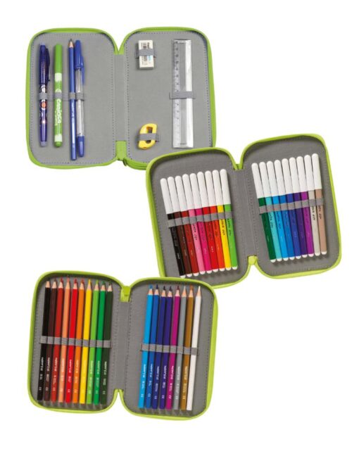 CARIOCA 3 Zipper Filled Pencil Case - Peace - Image 2