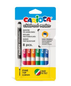 CARIOCA Whiteboard Finetip Wallet 8Pcs