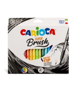 CARIOCA Super Brush Set Of 20 Vivid Colors
