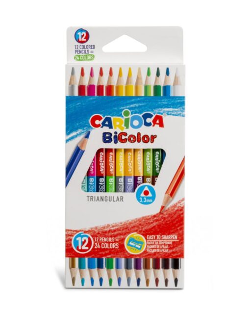 CARIOCA Bicolor Double Color Pencils Pk Of 12