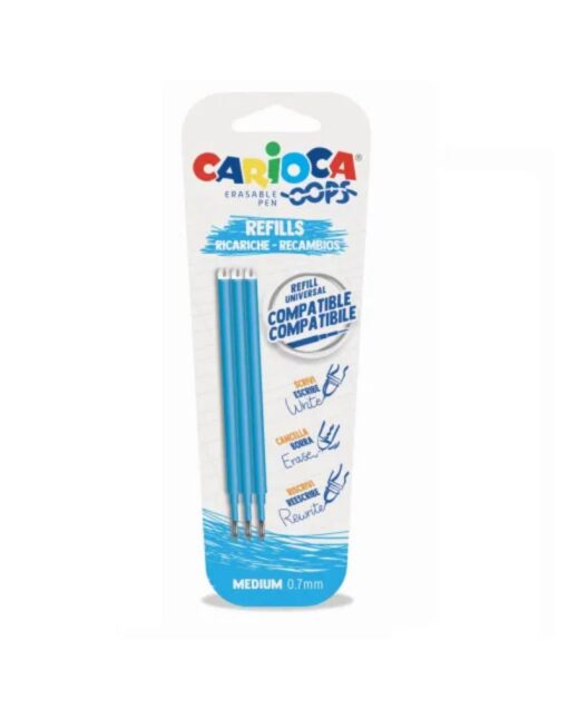 CARIOCA Oops Refill Blister 3 Pcs Light Blue