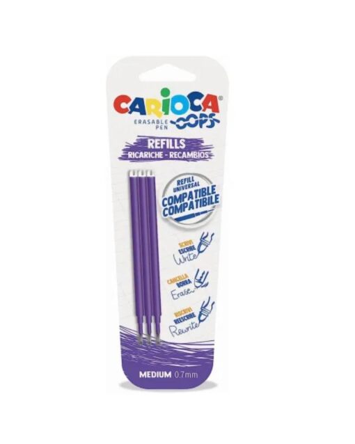 CARIOCA Oops Refill Blister 3Pcs Purple