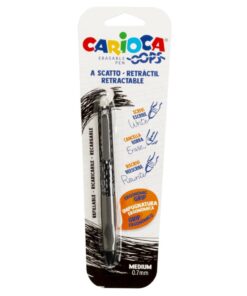 CARIOCA Oops Erasable Pen Blister 0.7Mm Black