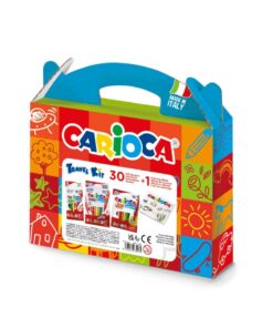 CARIOCA Travelkit 30 Felt Tip Pens + Coloring Albu