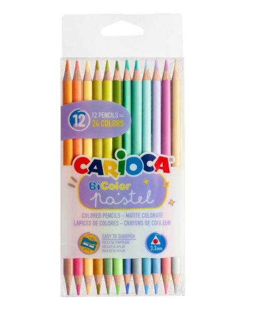 CARIOCA Bicolor Pastel 12 Pencils