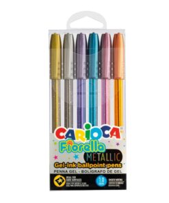 CARIOCA Fiorella Metallic Gel Pen Set Of 6