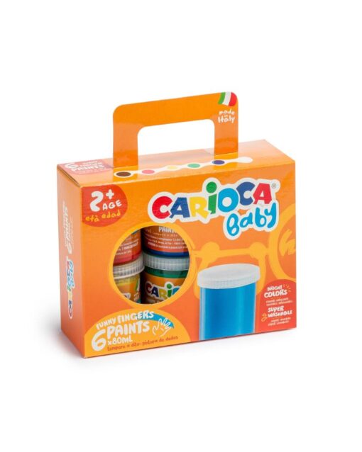 CARIOCA Baby Finger Paint 6X80Ml