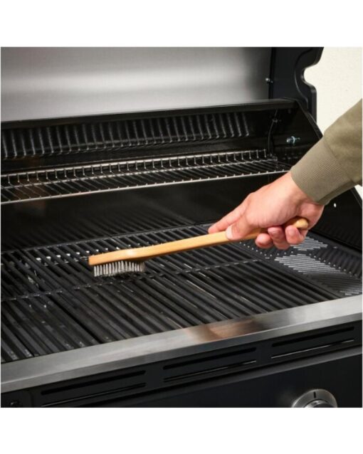 IKEA GRILLTIDER Barbecue Grill Cleaning Brush Stainless Steel/Beech 42cm - Image 4