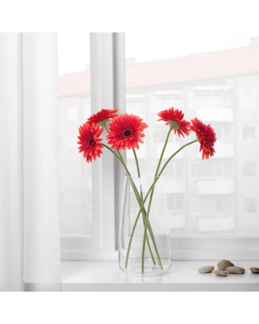 IKEA SMYCKA Artificial Flower Gerbera/Red 50 cm - Image 3