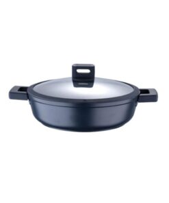 MASTERPRO Shallow Pot 28Cm With Lid