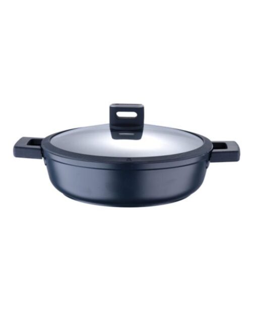 MASTERPRO Shallow Pot 28Cm With Lid