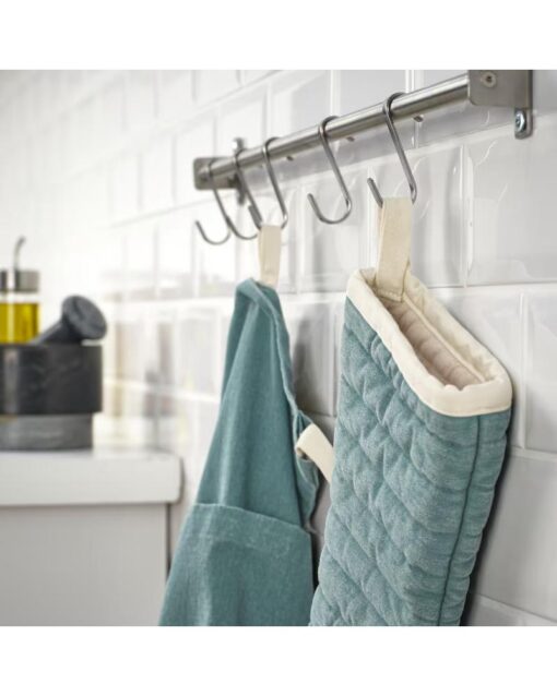 IKEA GRILLTIDER Grey-Turquoise Oven Glove - Image 2