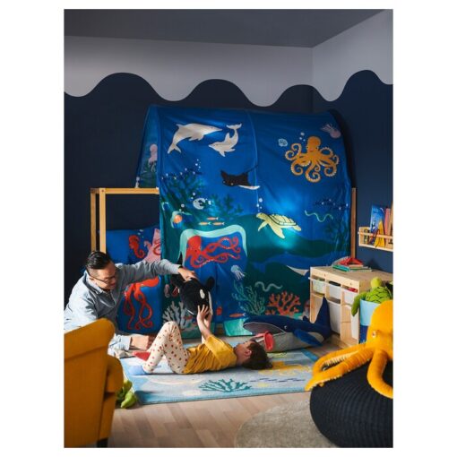 IKEA KURA Bed Tent Ocean Animals Pattern - Image 6